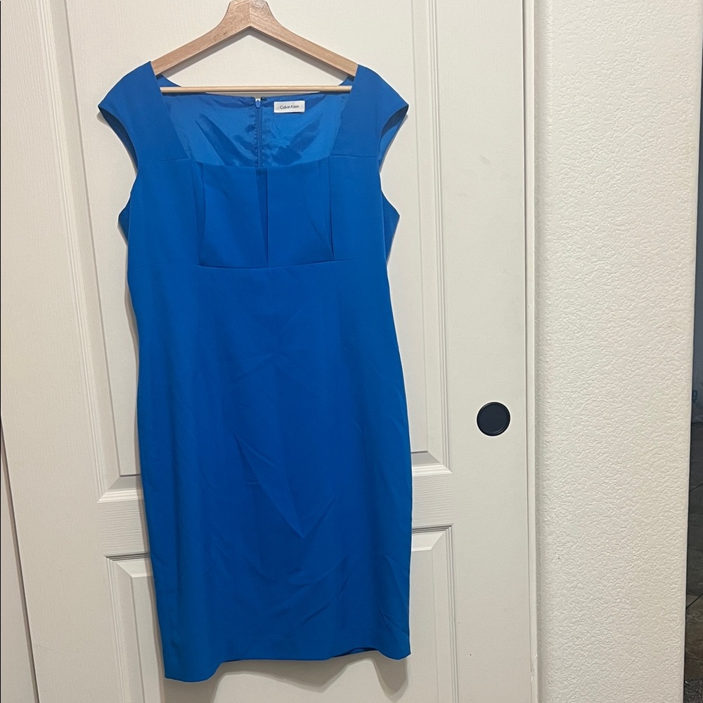 Calvin Klein Royal Blue Midi Dress
